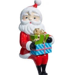Raz Imports Raz Sitting Retro Santa or Mrs. Claus Christmas Decoration Sale