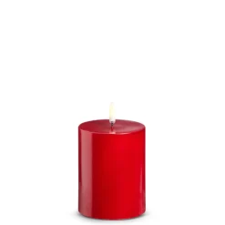 Raz Imports Raz Uyuni Red Battery Operated Candle with Lighted Flickering Flame