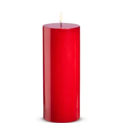 Raz Imports Raz Uyuni Red Battery Operated Candle with Lighted Flickering Flame