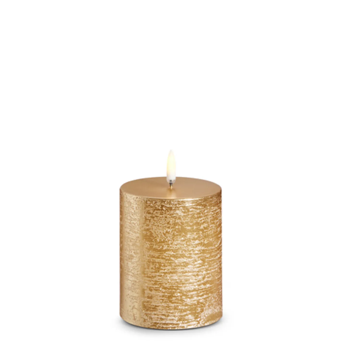 Raz Imports Raz Uyuni Rustic Gold Battery Operated Candle with Lighted Flickering Flame