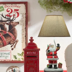 Regency International Regency 27" Cheerful Santa Christmas Lamp MTX66180 Clearance