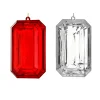 Regency International Regency 9" Clear or Red Emerald Cut Precious Gem Christmas Ornament Outlet