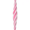 Regency International Regency 12" Large Pink and White Peppermint Swirl Glass Christmas Ornament MTX74663 Outlet