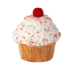 Regency International Regency 5" Pink or Red Sprinkles Sweets Cupcake Christmas Ornament MTX73463