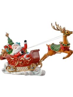 Regency International Regency 16" Santa with Flying Reindeer Christmas Decoration MTX71077 Online