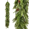 Regency International Regency 6' x 12" Natural Touch Real Feel Pine Cone Christmas Garland MTX73279 Online