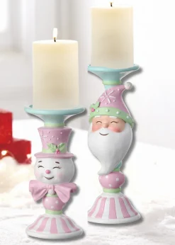 Regency International Regency Candy Snowman or Santa Candle Stand Christmas Candle Holder Discount