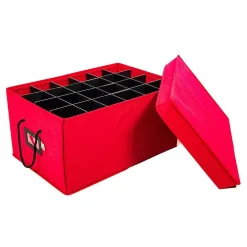Santas Bags Santa's Bags Red 3 Tray Ornament Storage Drawer with Lid SB-10452-RED Online