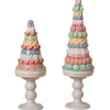 Gerson Set of 2 Clay Dough Macaroon and Candy Christmas Trees 2656800 Discount