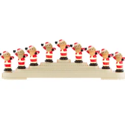 Shiny Brite Holiday Splendor Santa Bubble Light Candolier 4027594 Clearance