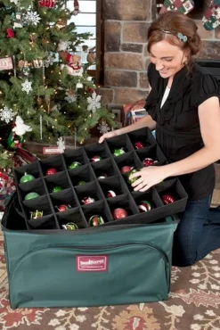 Treekeeper Tree Keeper 3 Tray Christmas Ornament Keeper Storage Bag with Front Pocket TK-10127 Hot