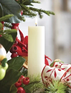 Raz Imports Uyuni 2.25" x 9.75" Ivory Flat Top Flicker Flame Pillar Candle 4034509 Sale