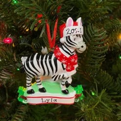 Polar X Zebra Personalized Christmas Ornament OR1850-Z New